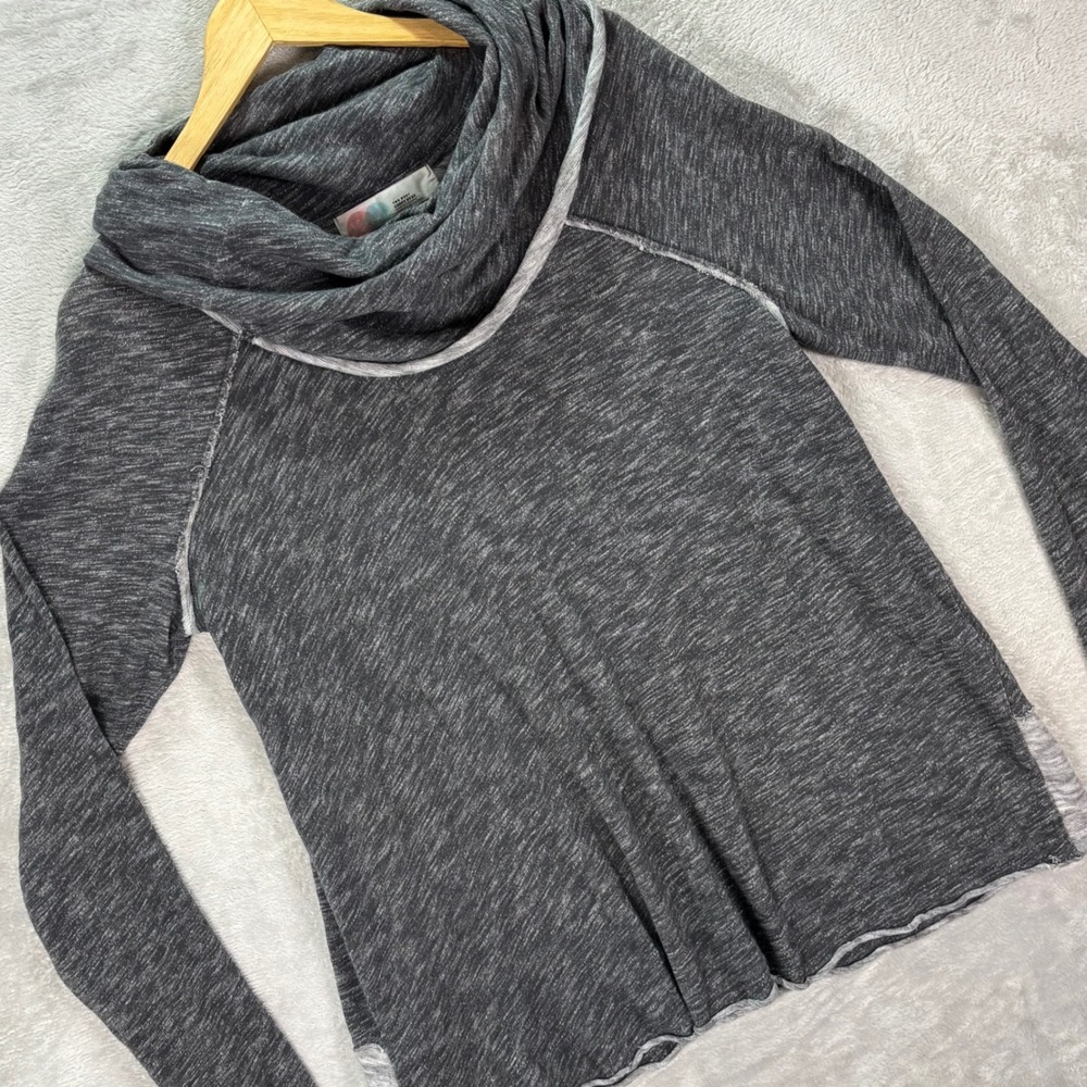 Free People Charcoal Long Sleeve Tunic